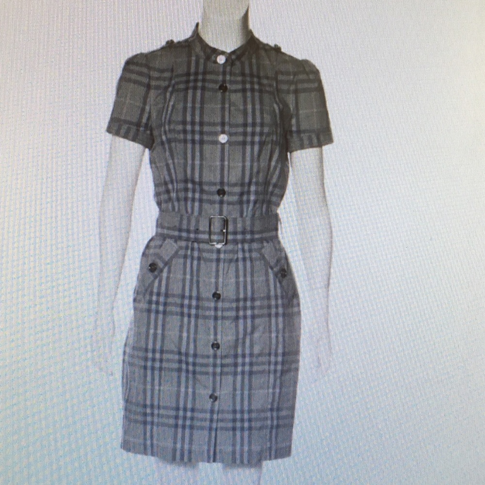 Burberry Brit Nova Check Belted Dress